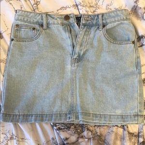 Light wash denim skirt- WORN ONCE